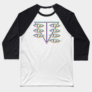 Neon Genesis Evangelion Seele logo glitch effect Baseball T-Shirt